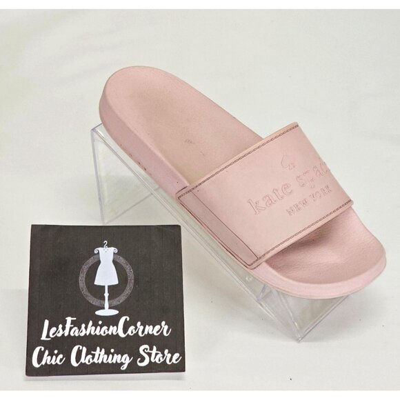 Kate Spade Women's Muted Pink Rubber Slide-On Sunny Sandals Size 5 2063 - Picture 12 of 16